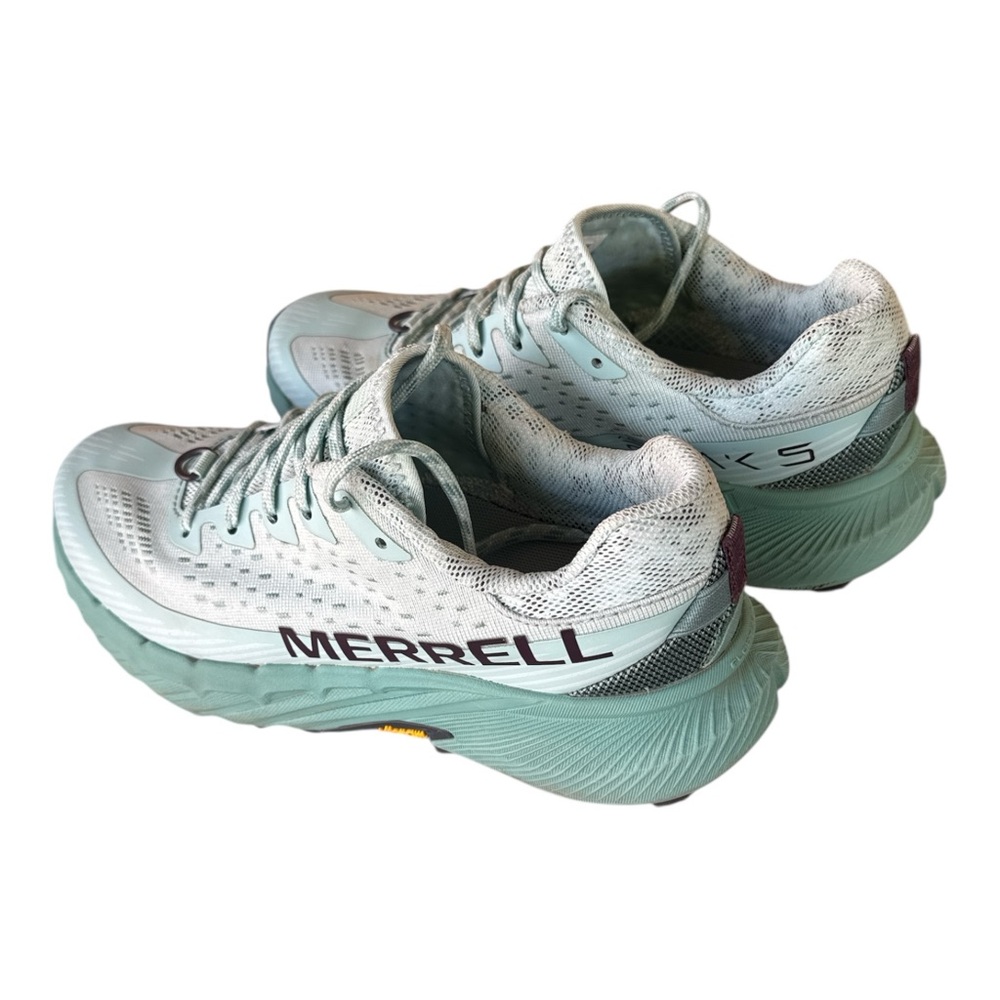 Merrell AGILITY PEAK 5 Women's Size 7 Running Shoes Hiking Camping Frost Blue - Picture 14 of 15